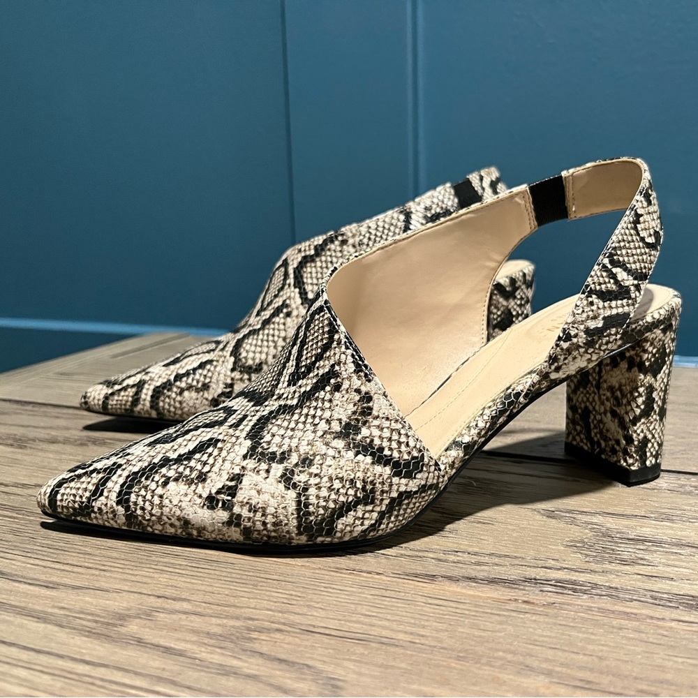 Cole Haas animal print leather shoes. Grand series. Size 7